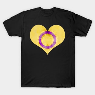 Inter Pride Heart - Watercolor T-Shirt